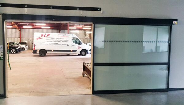 porte automatique coulissante