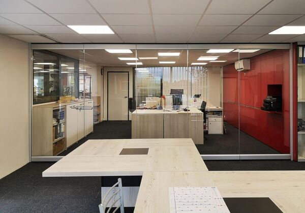 cloison mobile vitrée